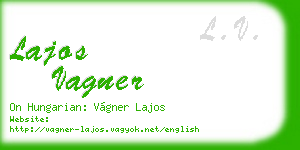 lajos vagner business card