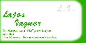 lajos vagner business card